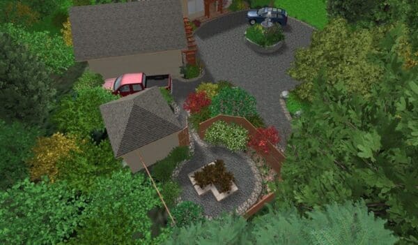 Classic Landscaping Design and Construction design layout model in Greater Seattle
