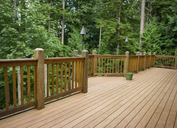 Classic Landscaping Design and Construction wood deck fence in Greater Seattle