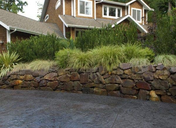 Classic Landscaping Design and Construction masonry stone wall in Greater Seattle