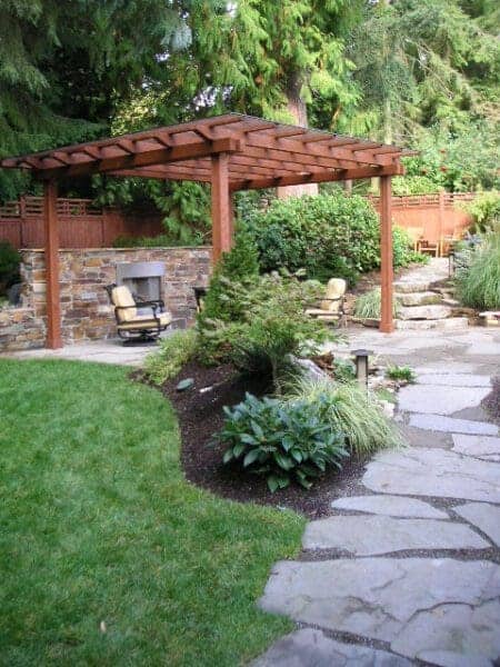 Classic Landscaping Design and Construction pergoda in Greater Seattle