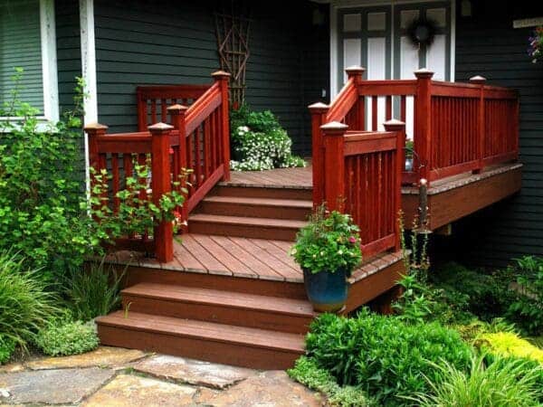 Classic Landscaping Design and Construction wood stairs in Greater Seattle