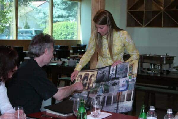 Classic Landscaping designers during client consultation