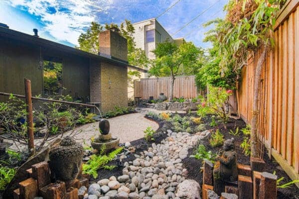 Japanese-inspired residential landscape design overview by Classic Landscaping in West Seattle