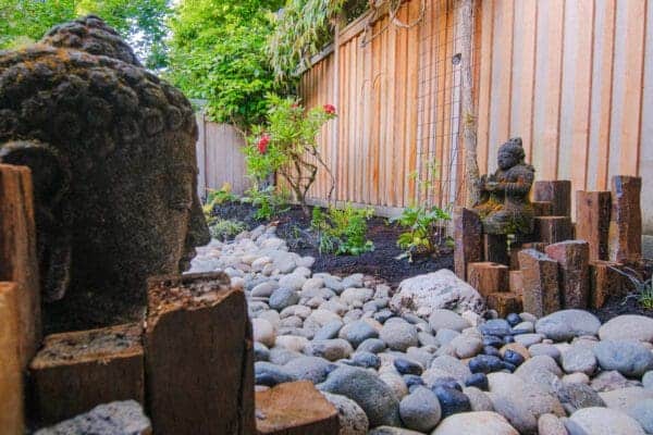 Relaxation Garden featuring contemporary plantings and hardscape elements by Classic Landscaping