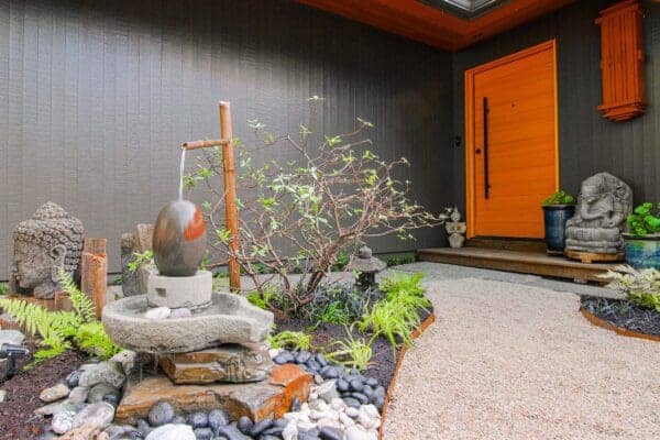 Relaxation Garden featuring outdoor living and contemporary plantings by Classic Landscaping