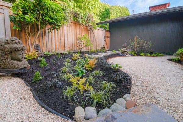 Relaxation Garden featuring hardscape elements and outdoor living by Classic Landscaping