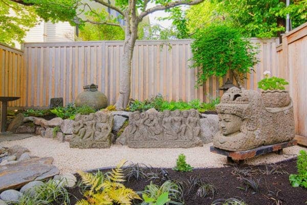Relaxation Garden featuring hardscape elements and outdoor living by Classic Landscaping
