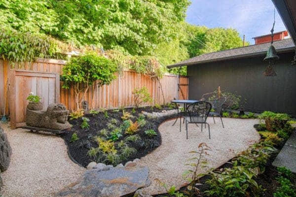 Relaxation Garden featuring hardscape elements and outdoor living by Classic Landscaping