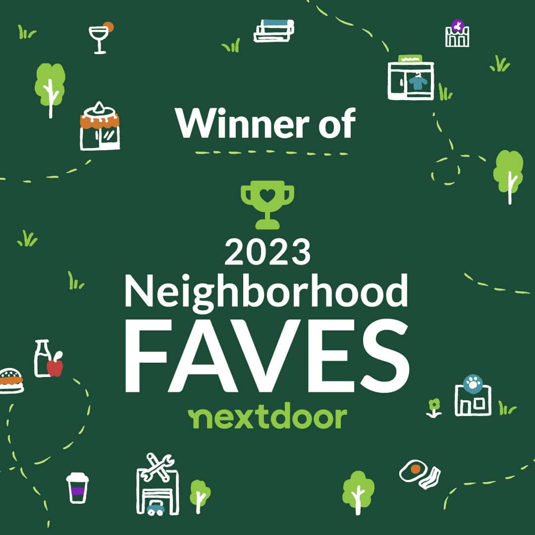Nextdoor Neighborhood Faves 2023 award graphic for Classic Landscaping