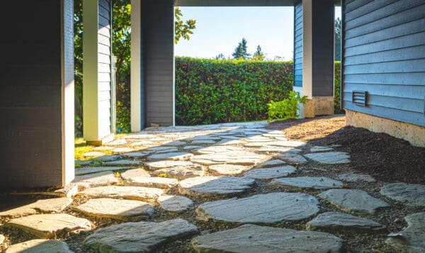 Lakeview Landscape featuring lake views and terraced gardens by Classic Landscaping