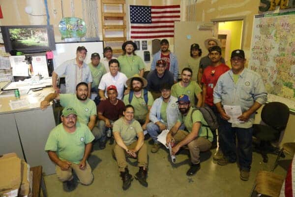 Classic Landscaping team during monthly landscape field training